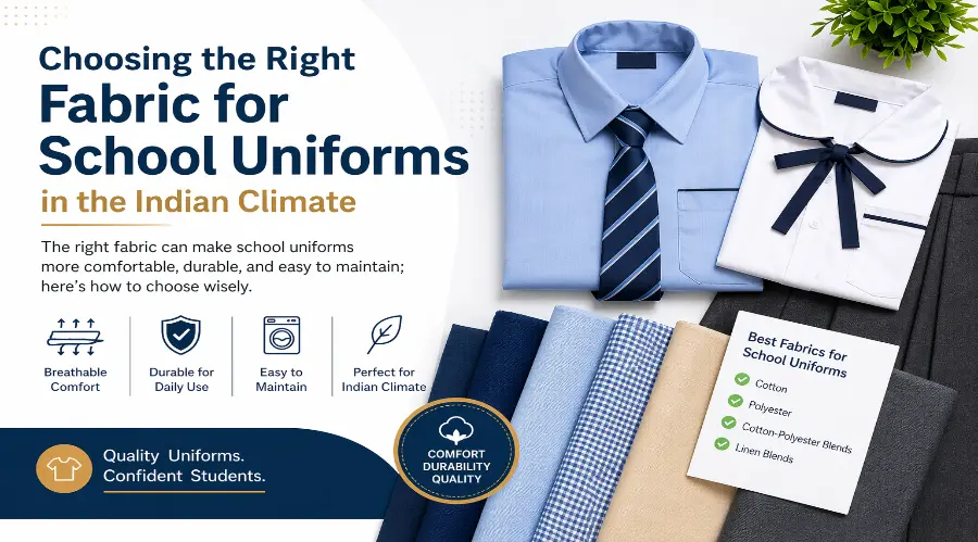 school uniform manufacturers fabric guide India breathable durable school uniforms