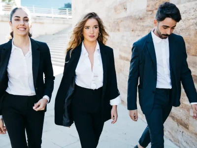 Modern business corporate uniform